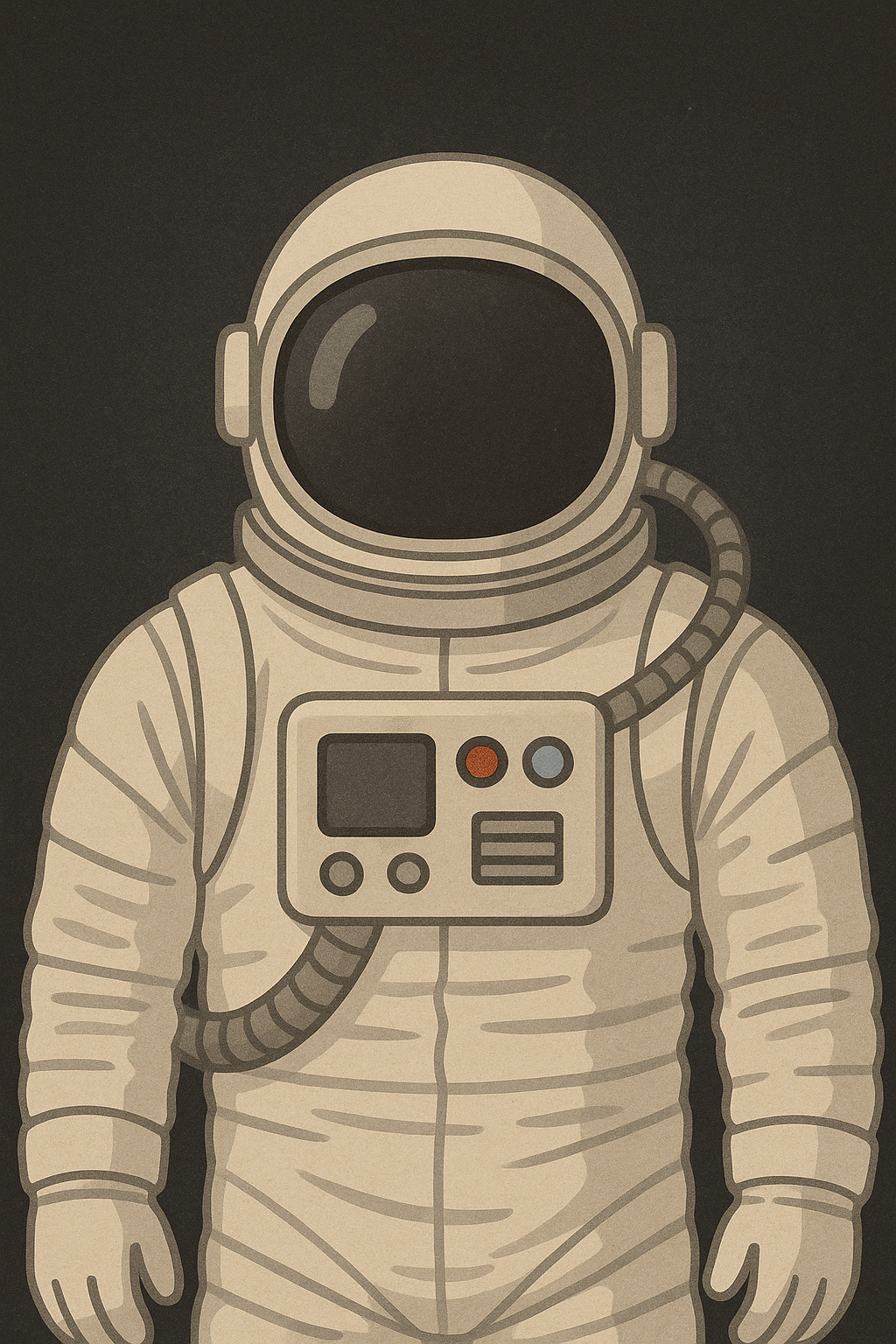 An example of an AI-generated astronaut image